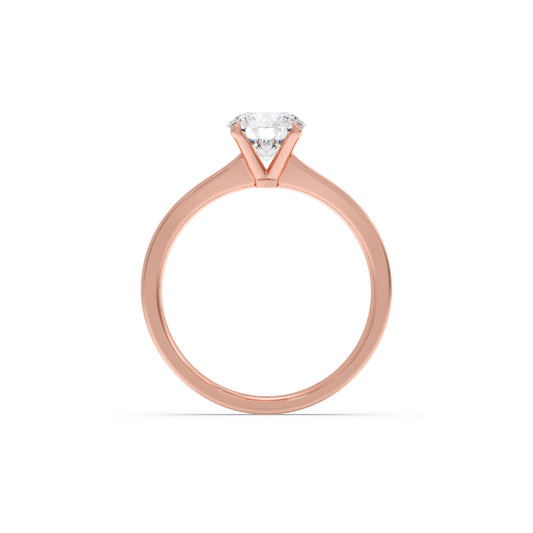 Round Solitaire Engagement Ring – 6.50 MM