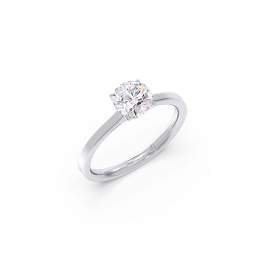 Round Solitaire Engagement Ring – 6.50 MM