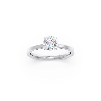 Round Solitaire Engagement Ring – 6.50 MM