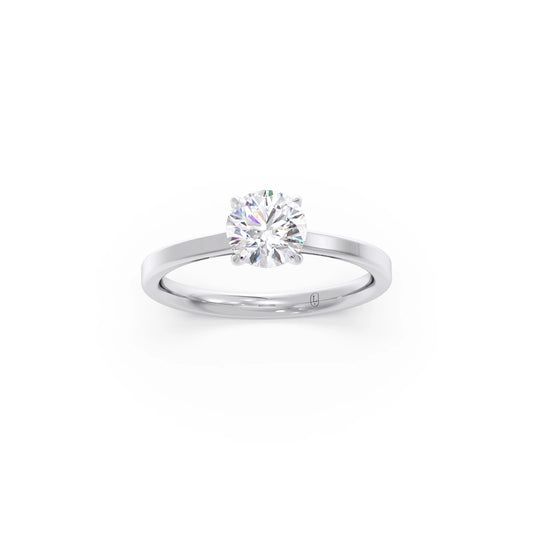 Round Solitaire Engagement Ring – 6.50 MM