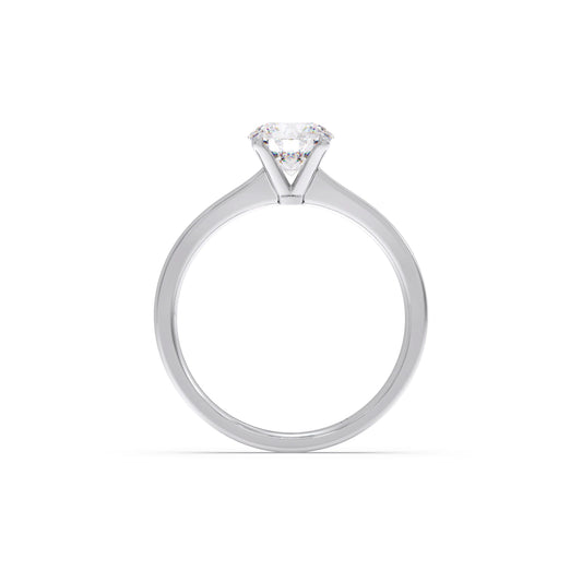 Round Solitaire Engagement Ring – 6.50 MM