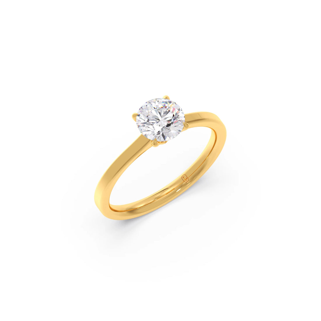 Round Solitaire Engagement Ring – 6.50 MM