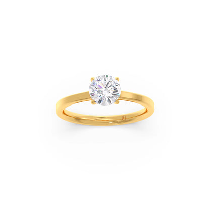 Round Solitaire Engagement Ring – 6.50 MM