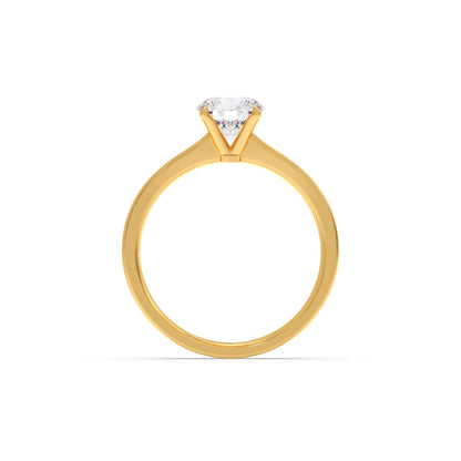 Round Solitaire Engagement Ring – 6.50 MM