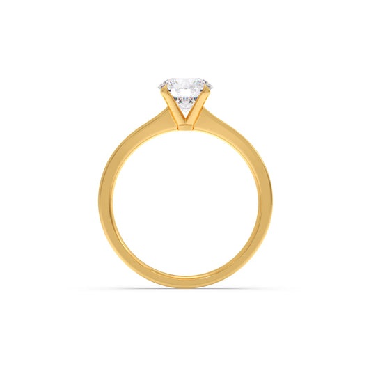 Round Solitaire Engagement Ring – 6.50 MM