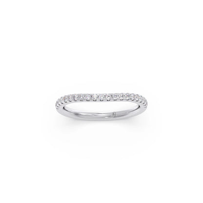 Three-Stone Engagement Ring with Accent Diamonds