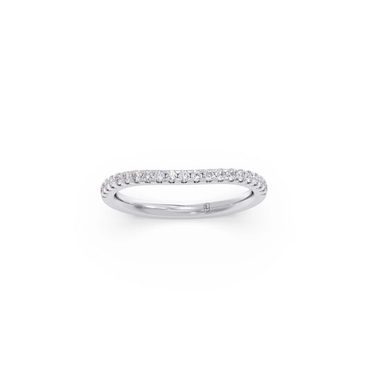 Three-Stone Engagement Ring with Accent Diamonds