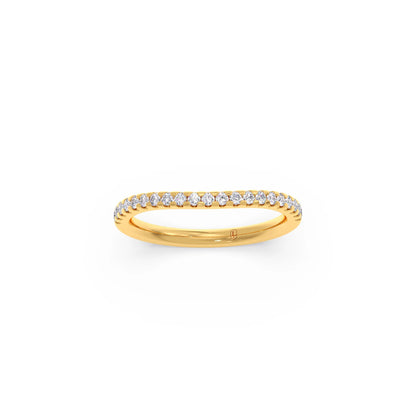 Three-Stone Engagement Ring with Accent Diamonds