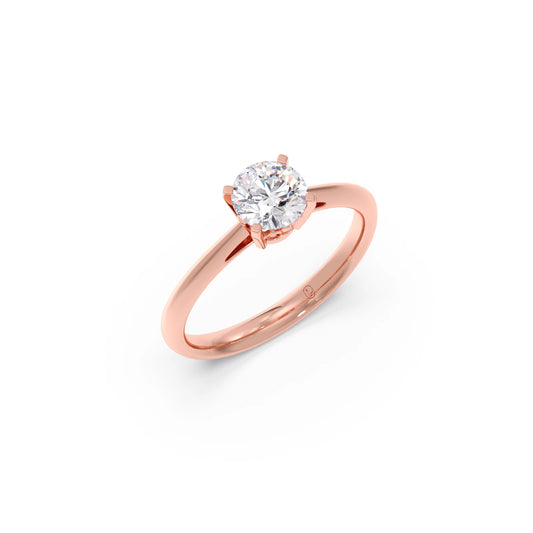 4 Prong Round Solitaire Engagement ring-6mm