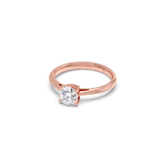 4 Prong Round Solitaire Engagement ring-6mm