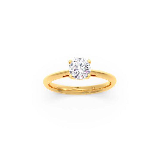 4 Prong Round Solitaire Engagement ring-6mm