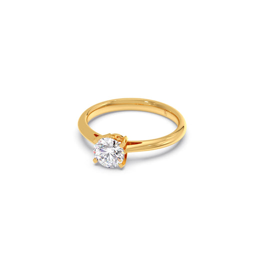 4 Prong Round Solitaire Engagement ring-6mm