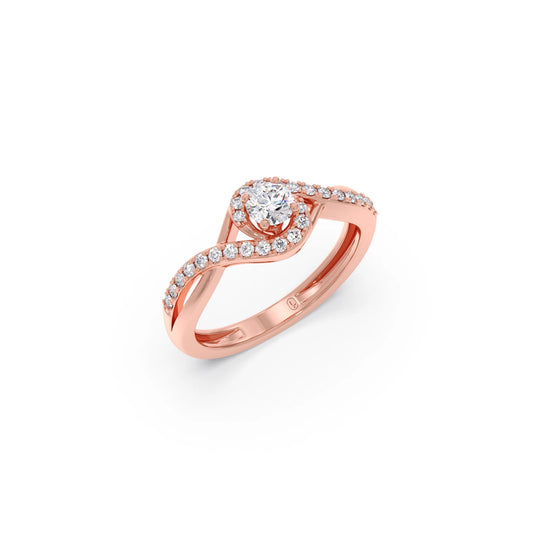 Round-Cut Solitaire Engagement Ring