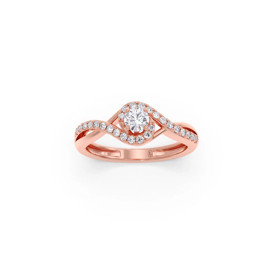 Round-Cut Solitaire Engagement Ring