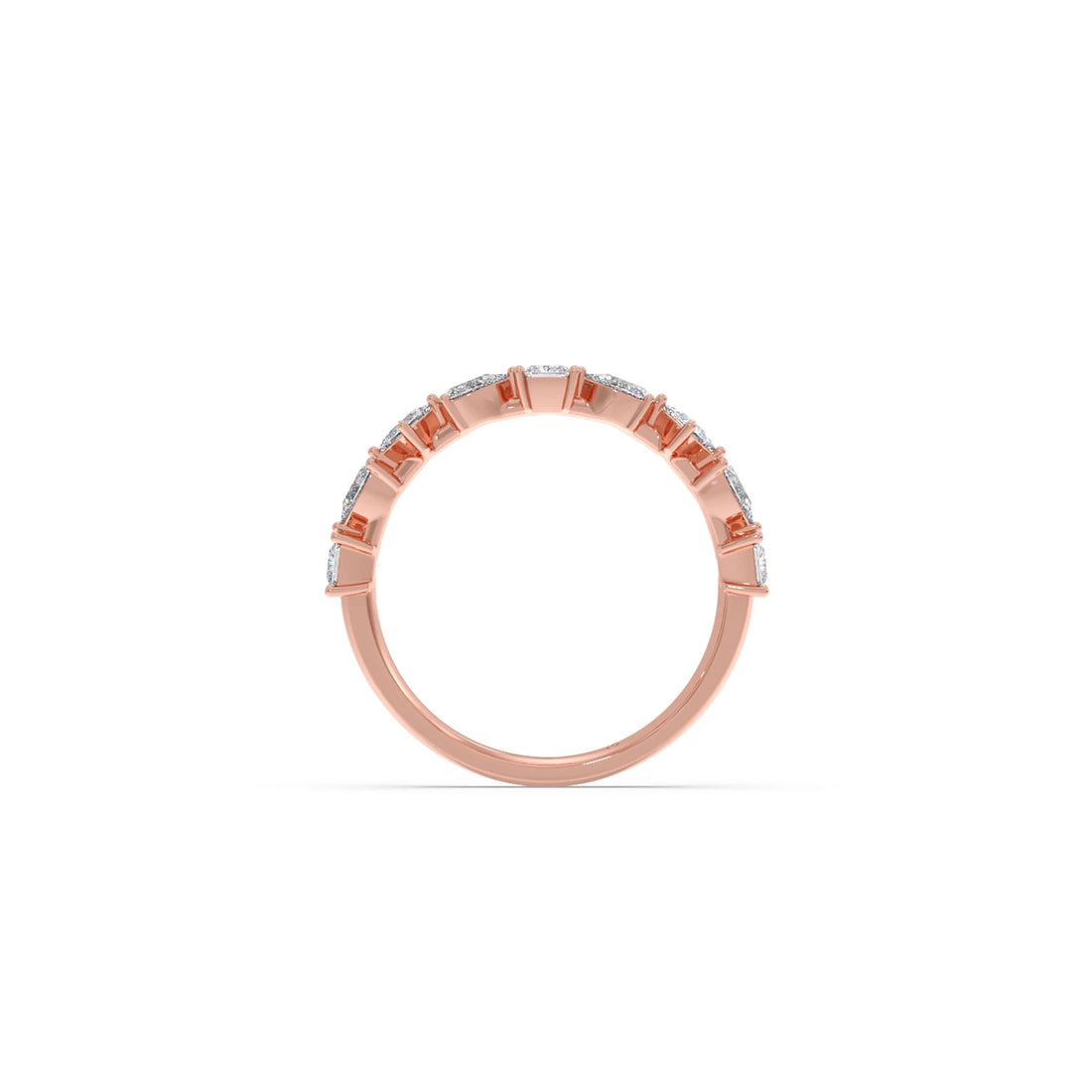 Princess & Pear Diamond Eternity Band