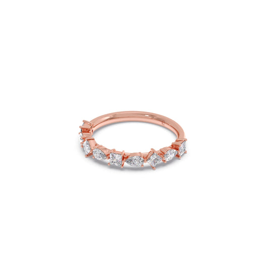Princess & Pear Diamond Eternity Band