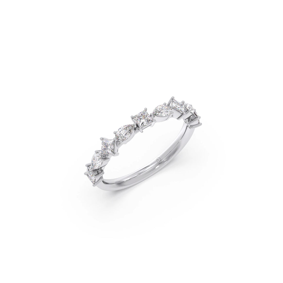 Princess & Pear Diamond Eternity Band