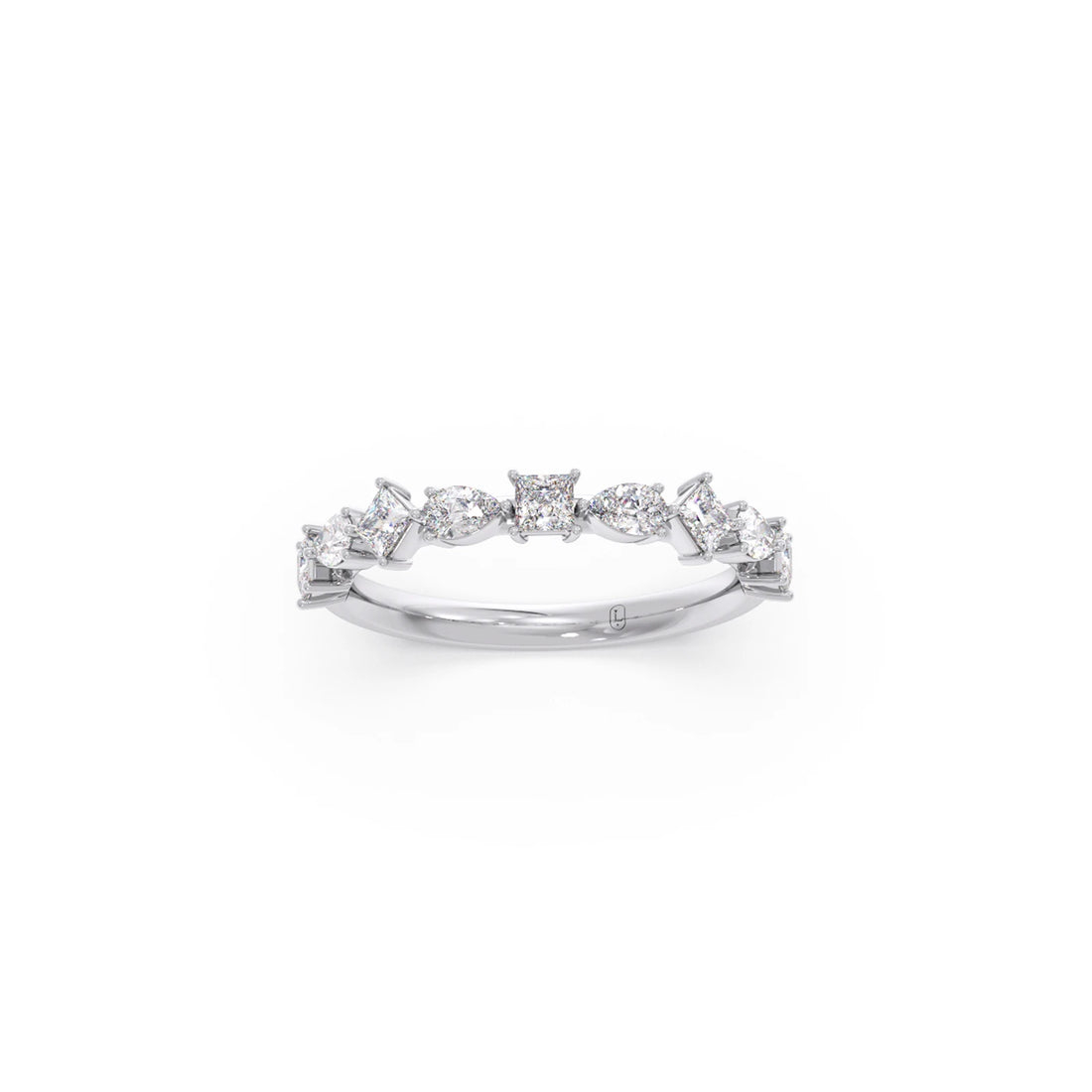 Princess & Pear Diamond Eternity Band