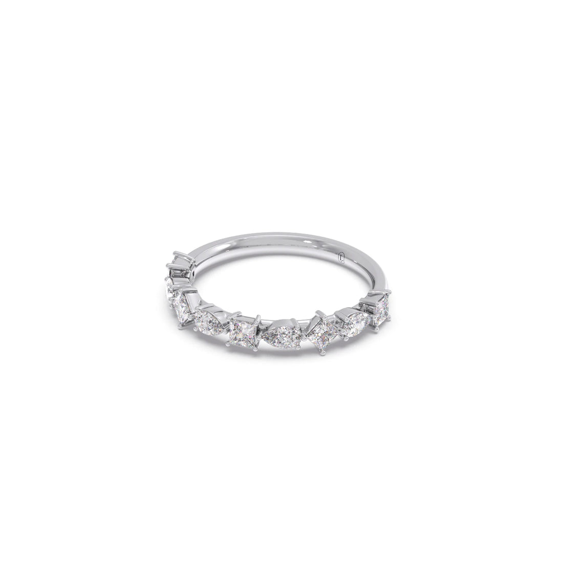 Princess & Pear Diamond Eternity Band