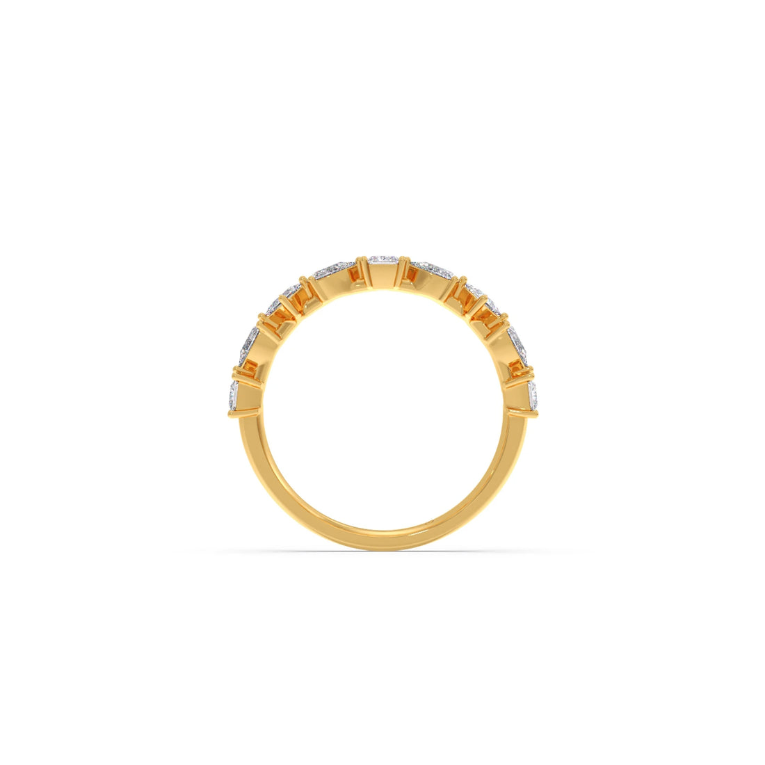 Princess & Pear Diamond Eternity Band