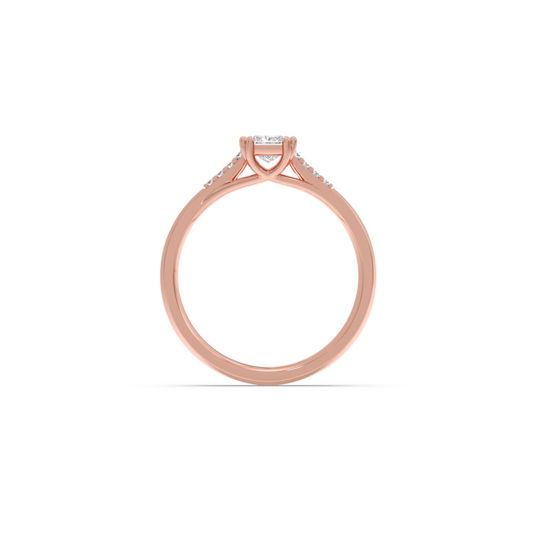 4 Prong Princess Cut Solitaire Ring