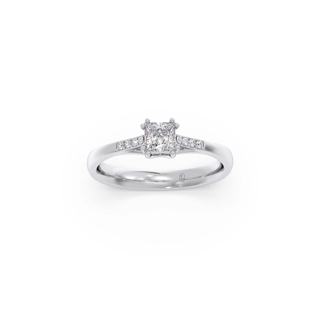 4 Prong Princess Cut Solitaire Ring