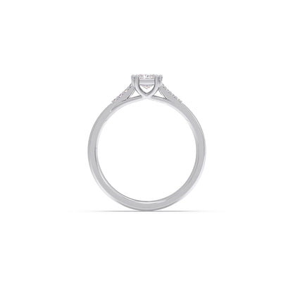 4 Prong Princess Cut Solitaire Ring