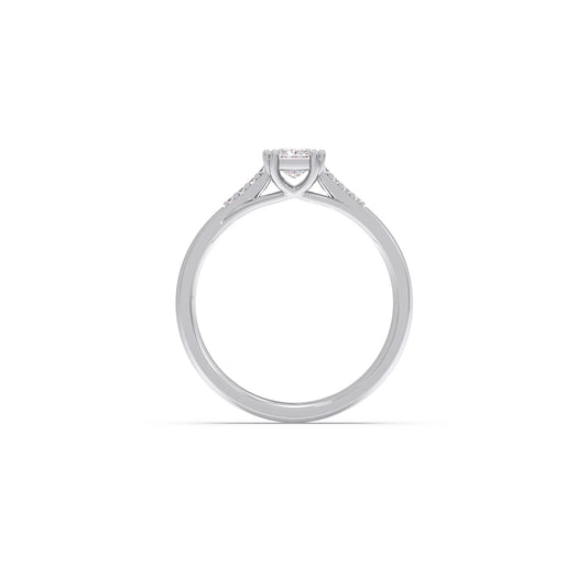 4 Prong Princess Cut Solitaire Ring