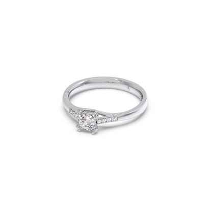 4 Prong Princess Cut Solitaire Ring