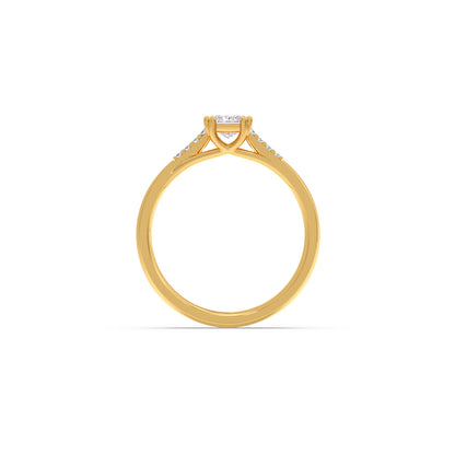 4 Prong Princess Cut Solitaire Ring