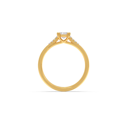 4 Prong Princess Cut Solitaire Ring