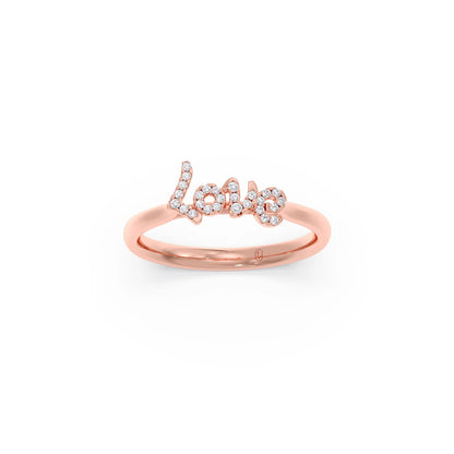 Delicate Love Diamond Ring