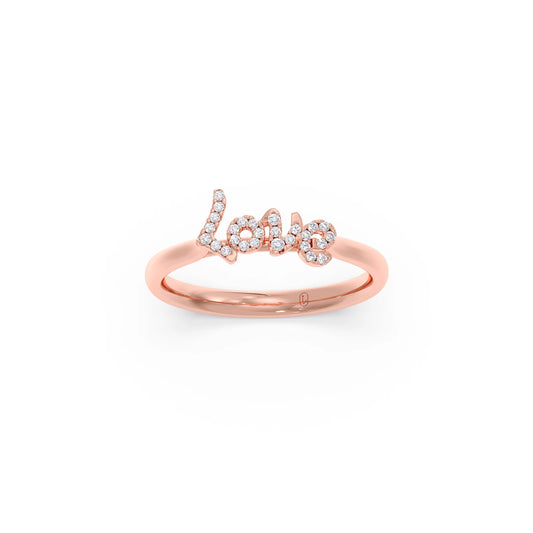 Delicate Love Diamond Ring