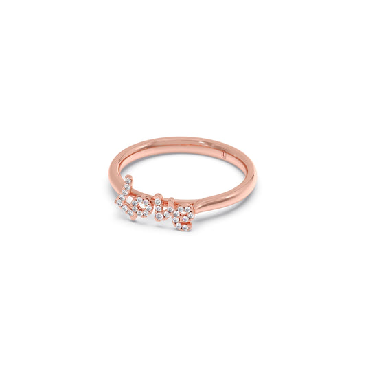 Delicate Love Diamond Ring