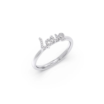 Delicate Love Diamond Ring
