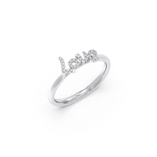 Delicate Love Diamond Ring