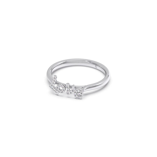 Delicate Love Diamond Ring