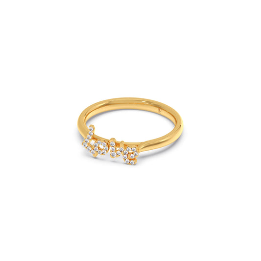 Delicate Love Diamond Ring