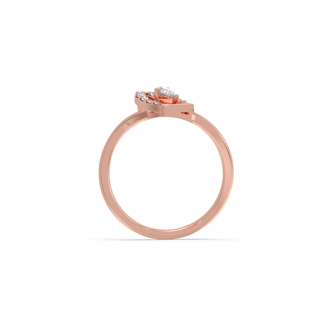 Twist Marquise-Cut Diamond Ring