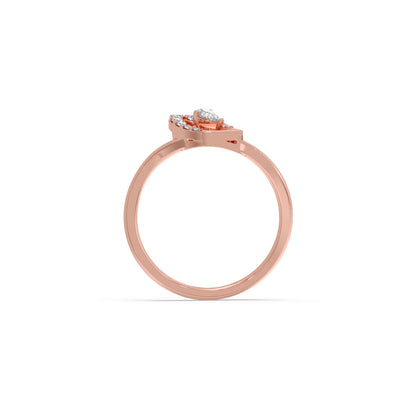 Twist Marquise-Cut Diamond Ring
