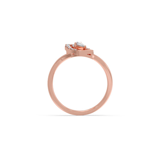 Twist Marquise-Cut Diamond Ring