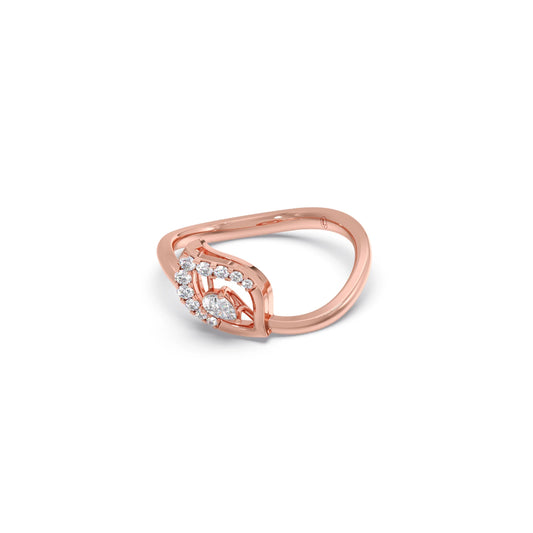 Twist Marquise-Cut Diamond Ring