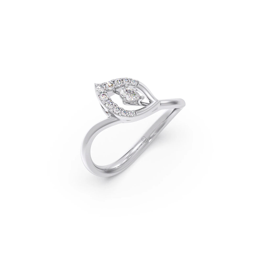Twist Marquise-Cut Diamond Ring