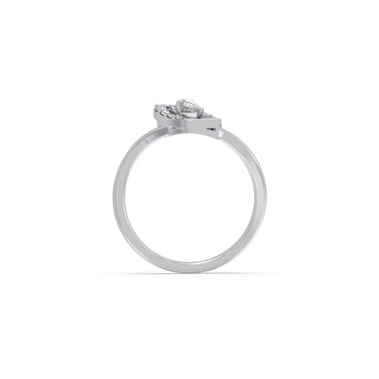 Twist Marquise-Cut Diamond Ring