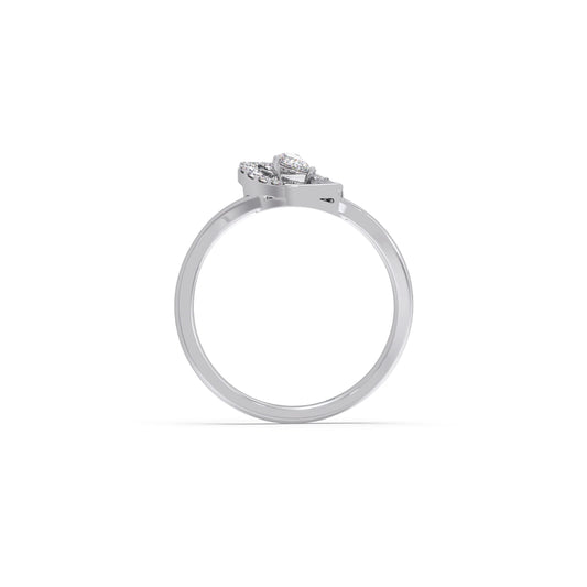 Twist Marquise-Cut Diamond Ring
