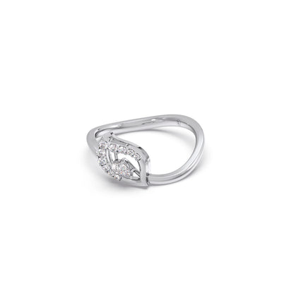 Twist Marquise-Cut Diamond Ring