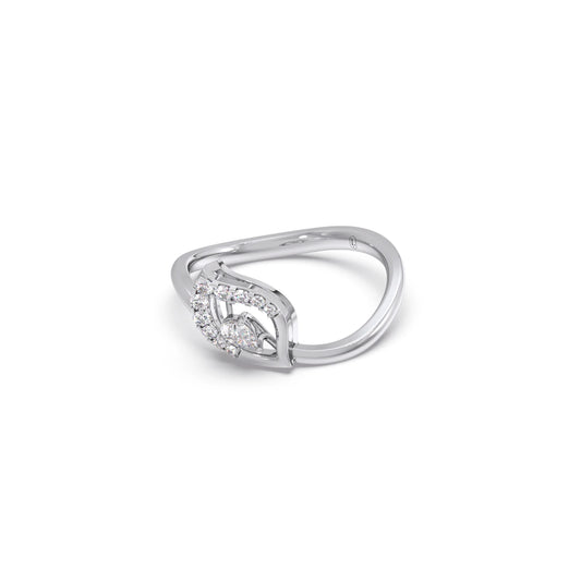 Twist Marquise-Cut Diamond Ring