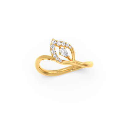 Twist Marquise-Cut Diamond Ring