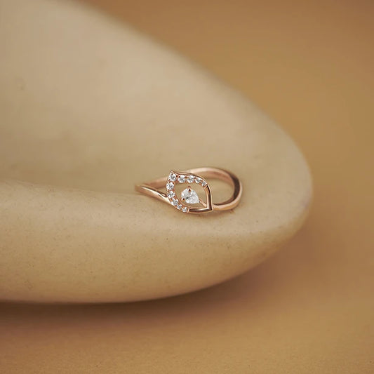 Twist Marquise-Cut Diamond Ring