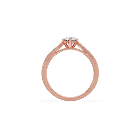 Round Solitaire Vintage Engagement Ring